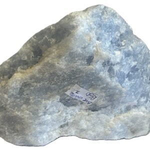 Natural rough blue calcite mineral specimen2 3 sians emporium Rough natural blue calcite crystal specimen showing soft sky blue colouration and raw crystalline texture